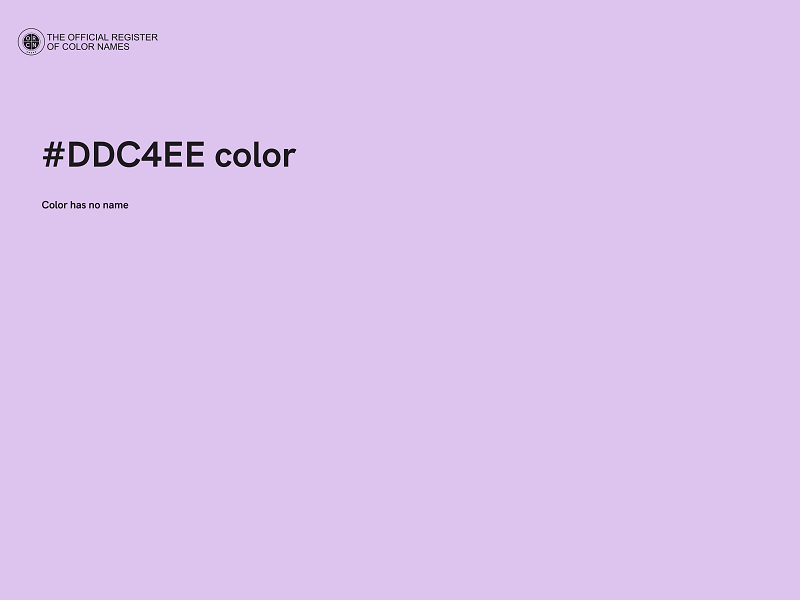 #DDC4EE color image