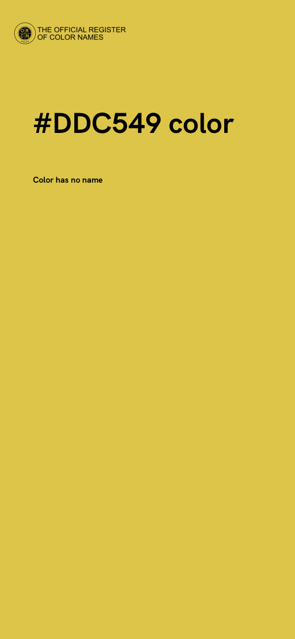 #DDC549 color image