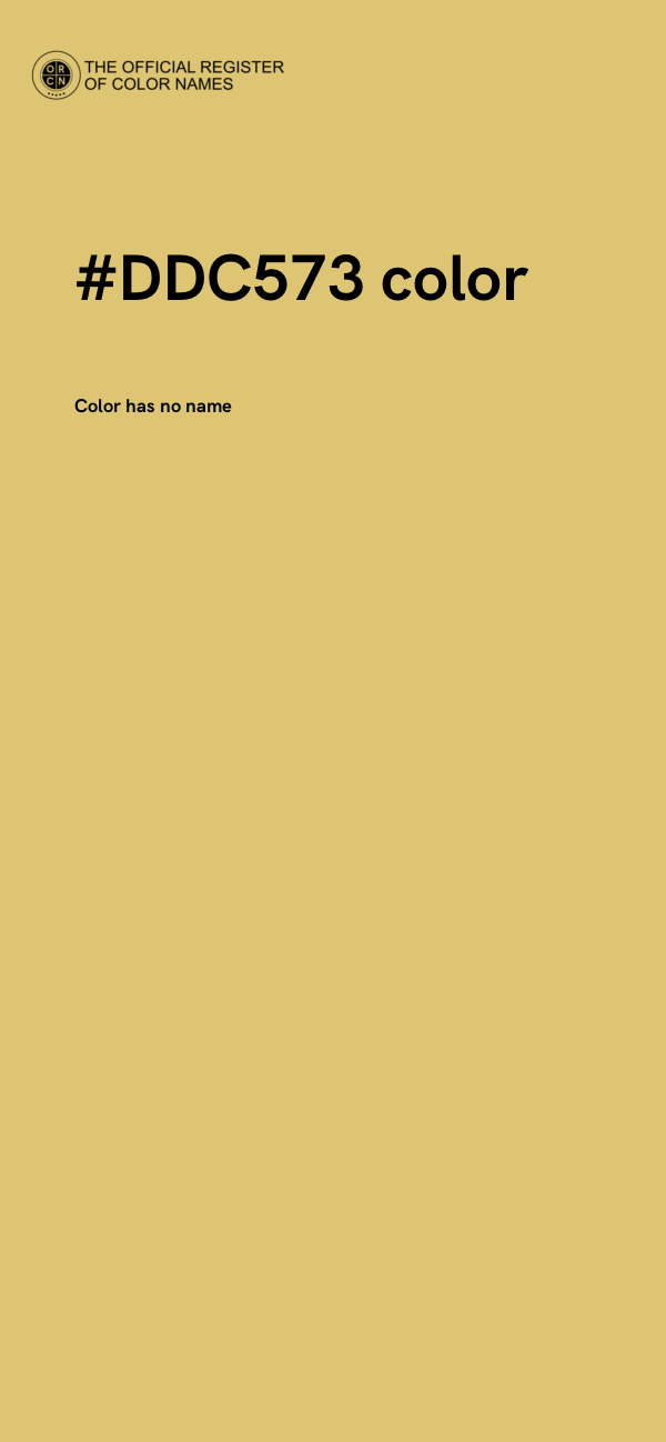#DDC573 color image