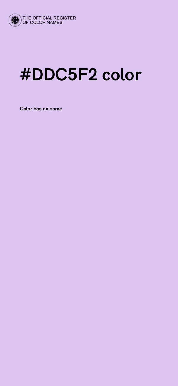 #DDC5F2 color image