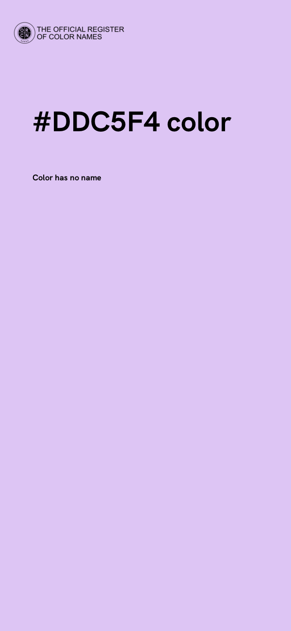 #DDC5F4 color image