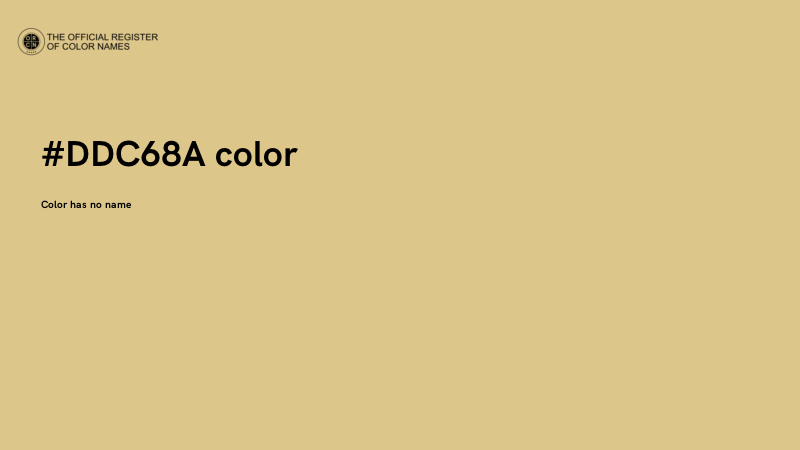 #DDC68A color image