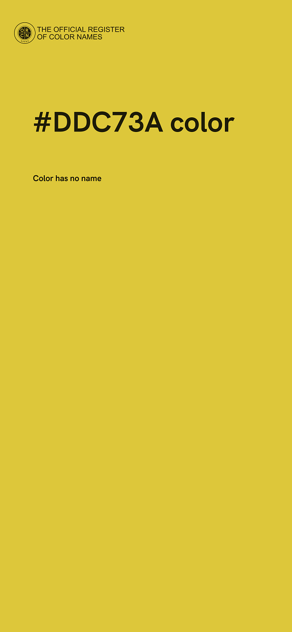 #DDC73A color image
