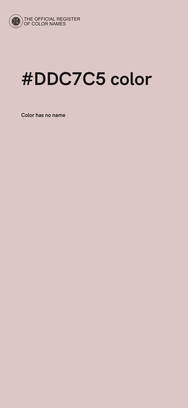 #DDC7C5 color image