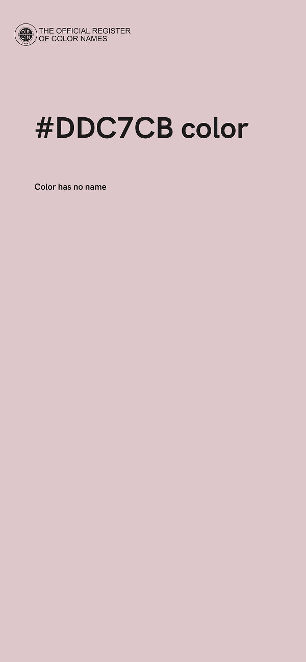 #DDC7CB color image