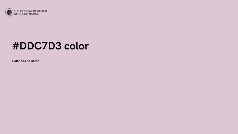 #DDC7D3 color image