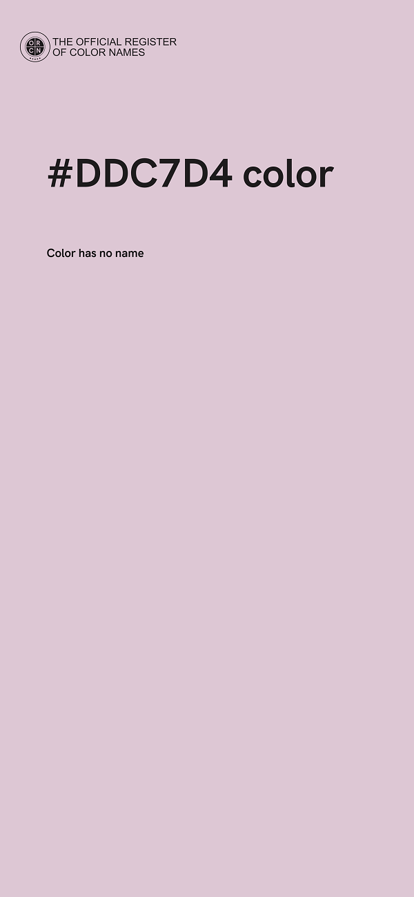 #DDC7D4 color image