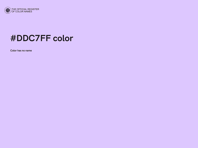 #DDC7FF color image
