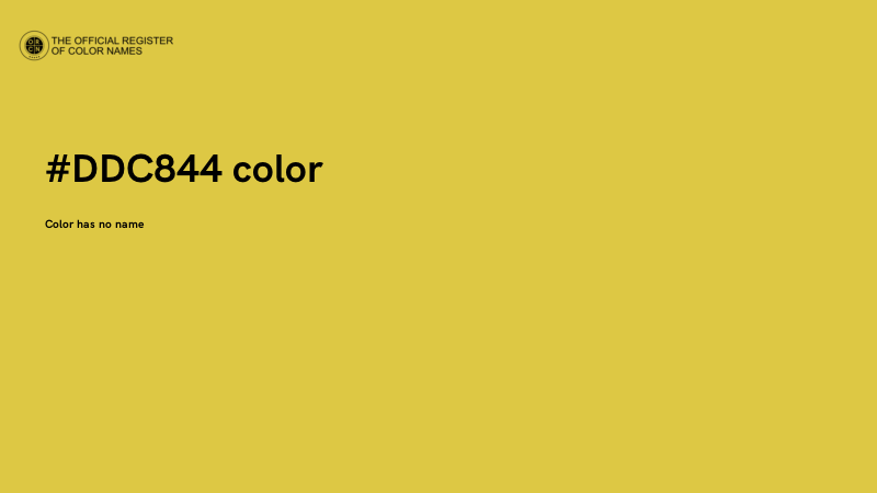 #DDC844 color image
