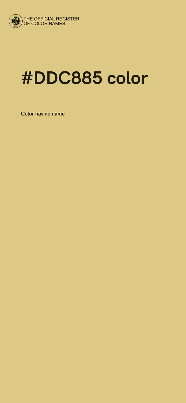 #DDC885 color image