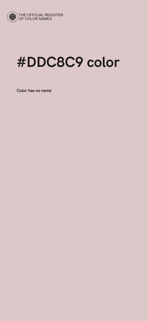 #DDC8C9 color image