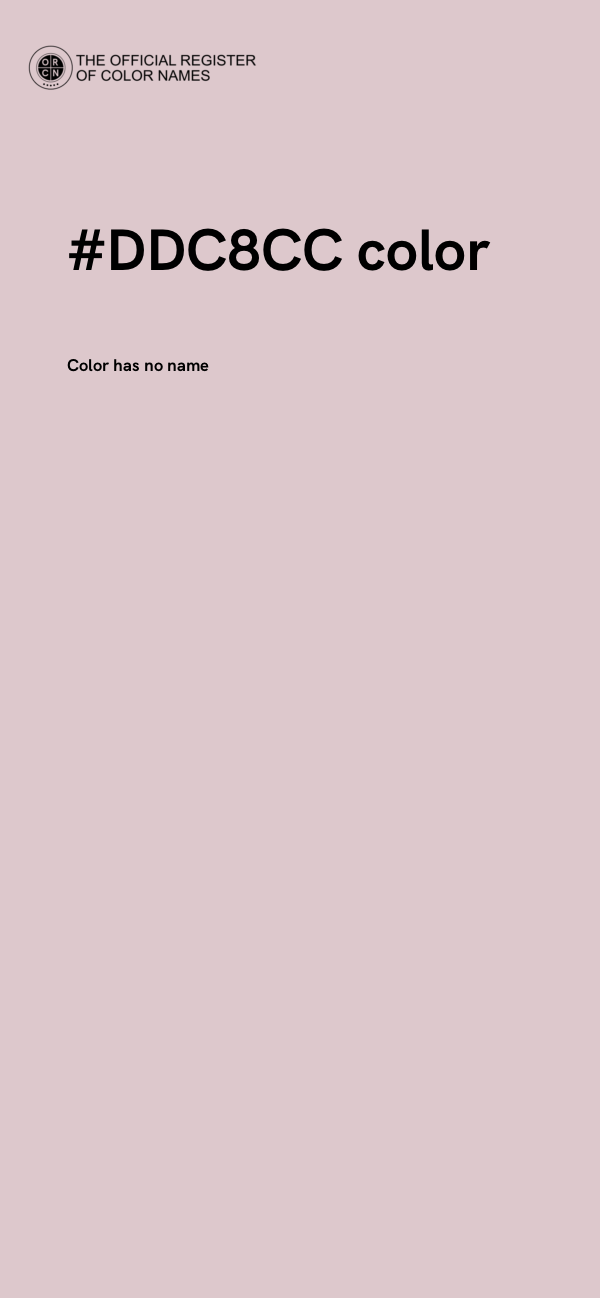 #DDC8CC color image