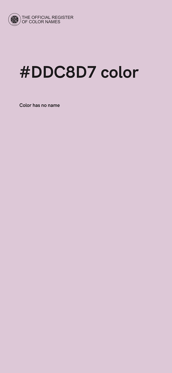 #DDC8D7 color image