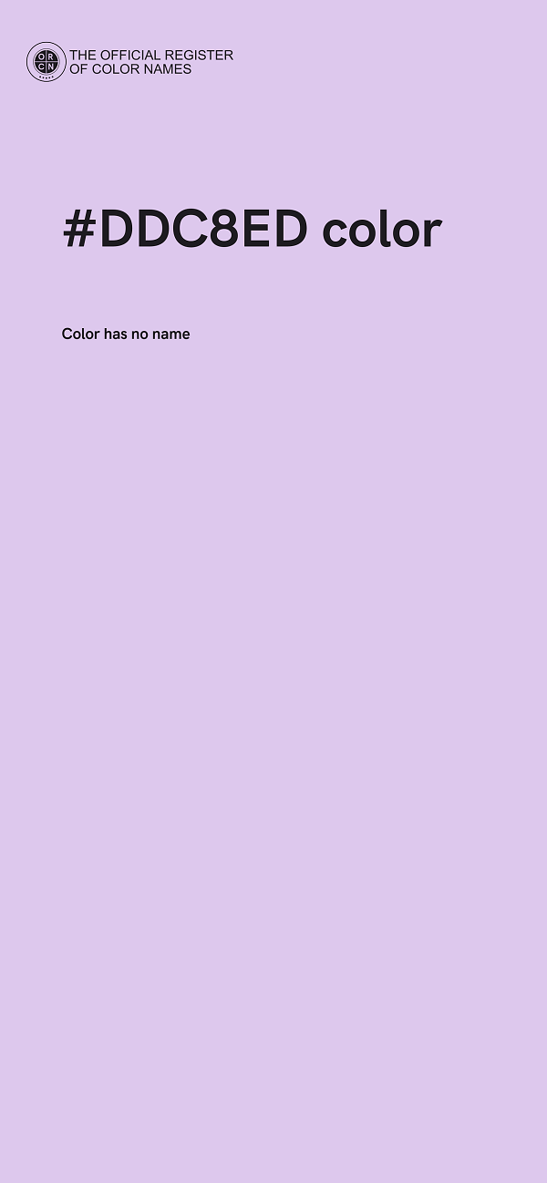 #DDC8ED color image