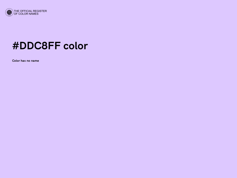 #DDC8FF color image