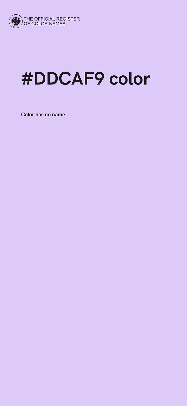 #DDCAF9 color image