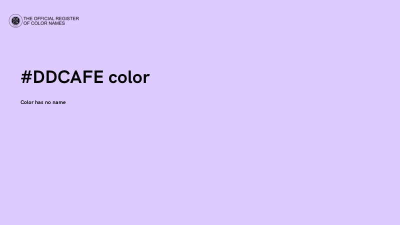 #DDCAFE color image