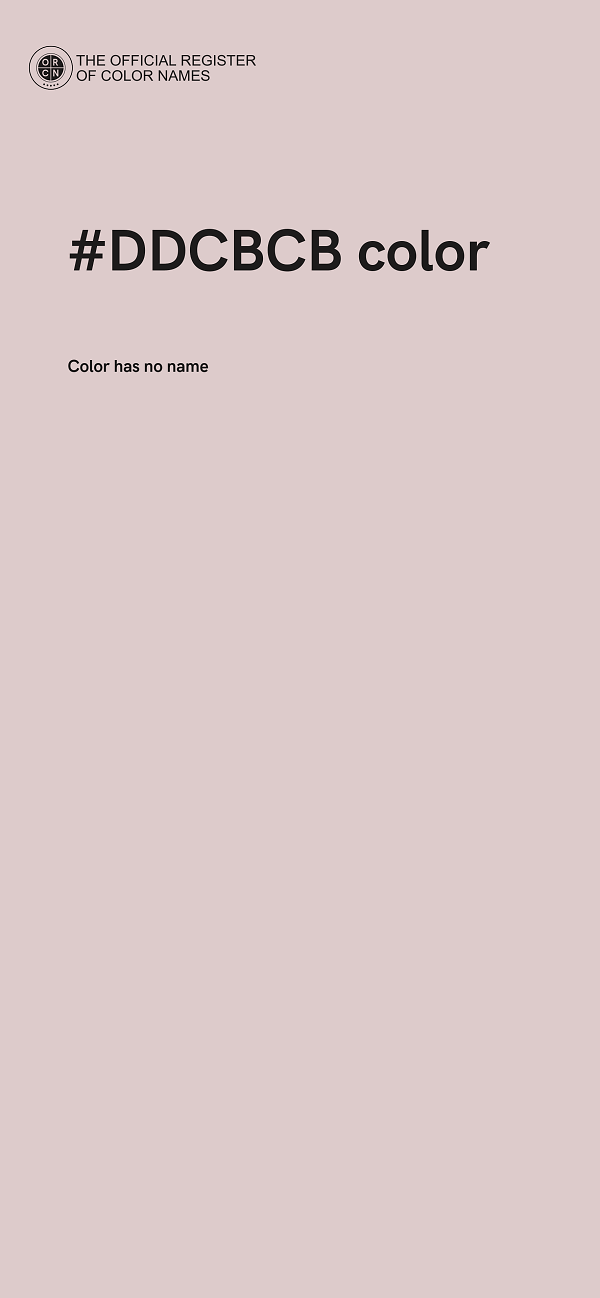 #DDCBCB color image