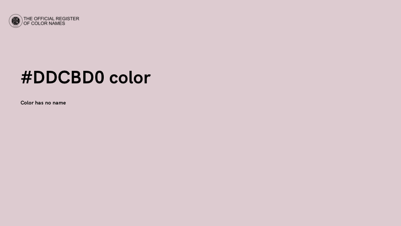 #DDCBD0 color image