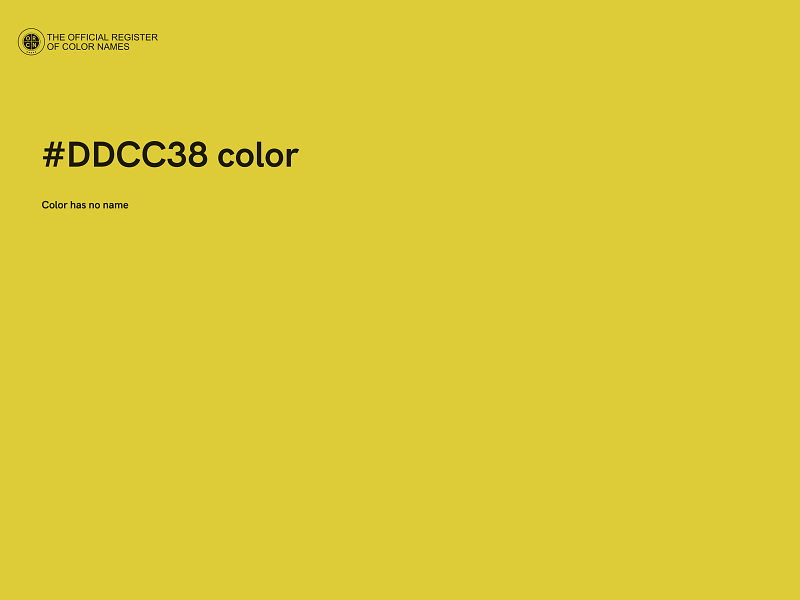 #DDCC38 color image