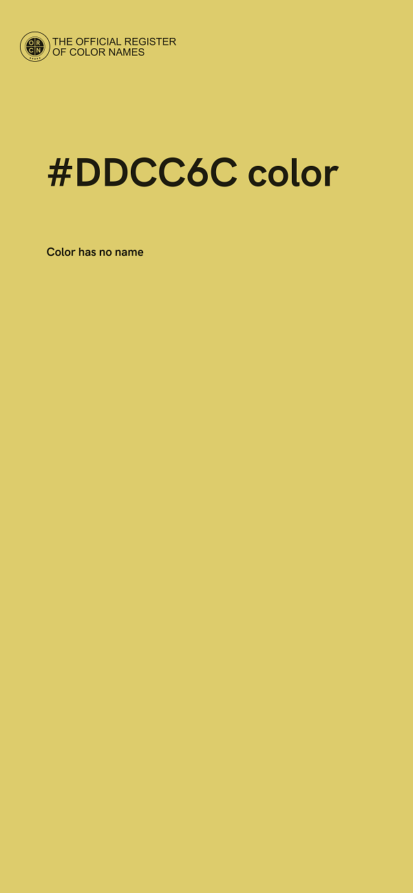 #DDCC6C color image