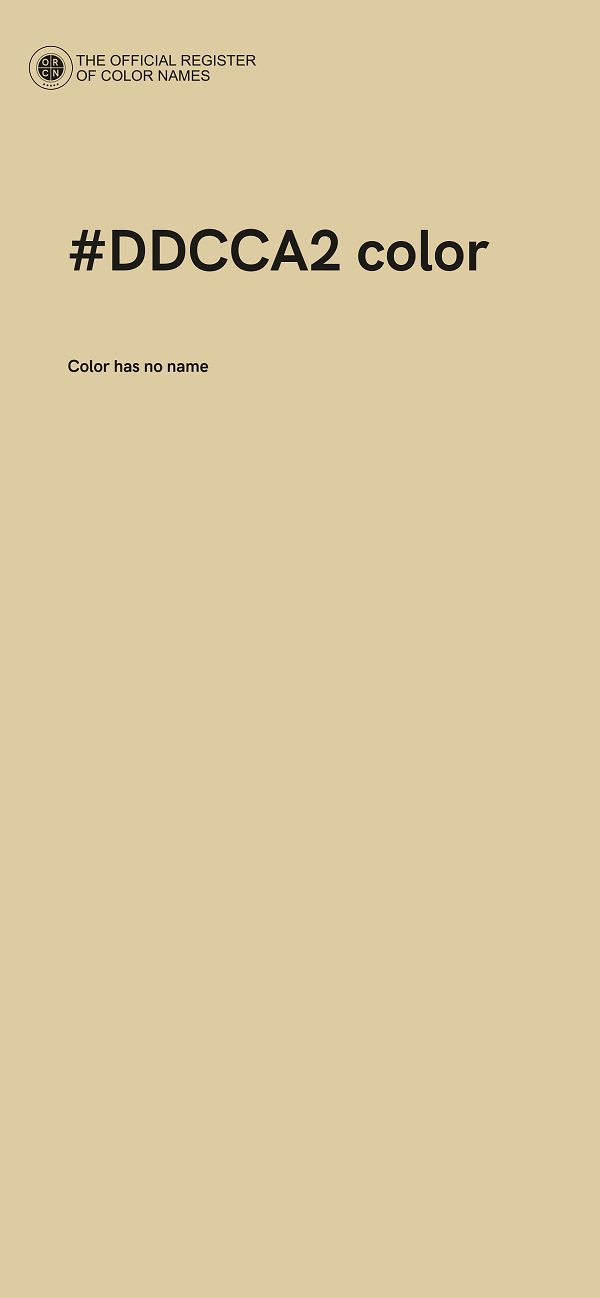 #DDCCA2 color image