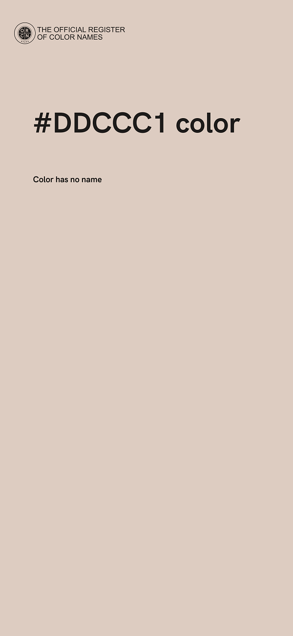 #DDCCC1 color image