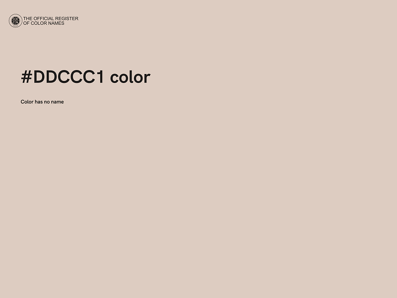 #DDCCC1 color image