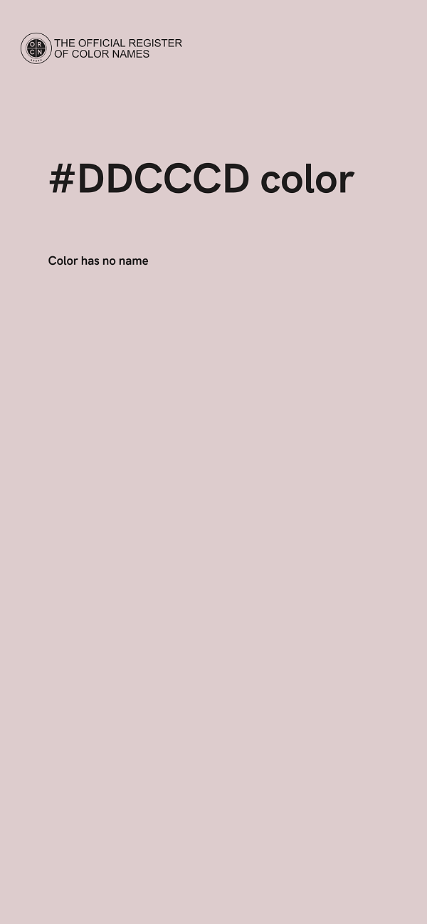 #DDCCCD color image