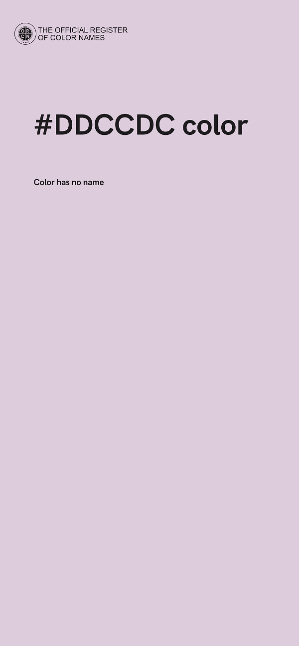 #DDCCDC color image