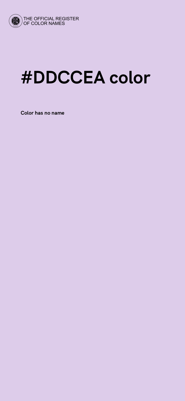 #DDCCEA color image