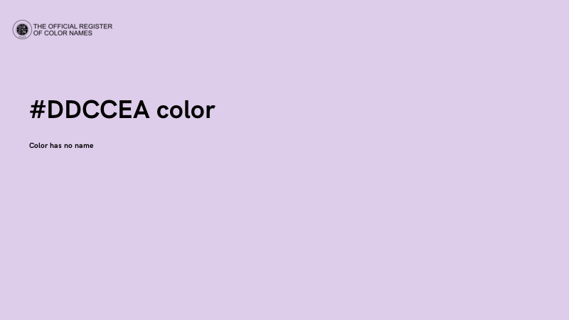 #DDCCEA color image