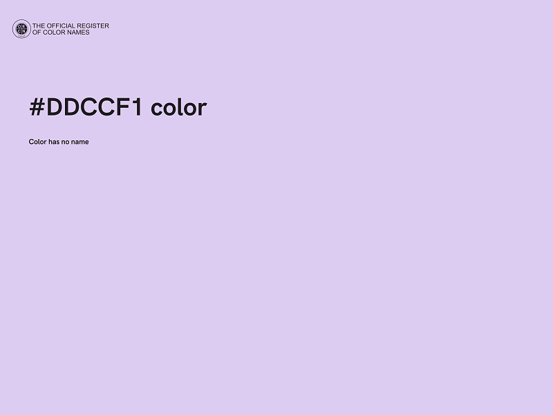 #DDCCF1 color image