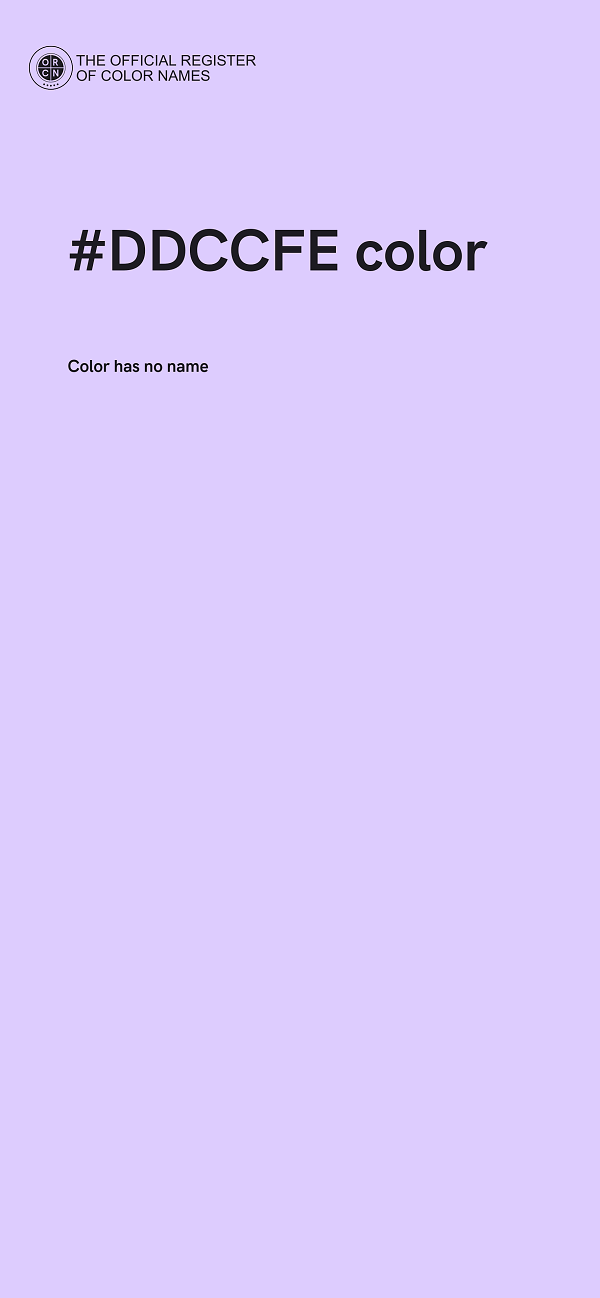#DDCCFE color image