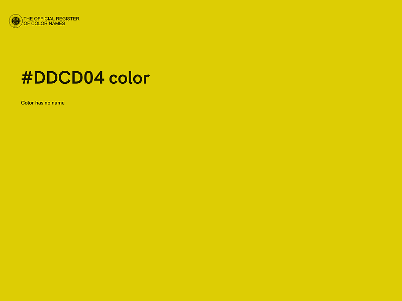 #DDCD04 color image