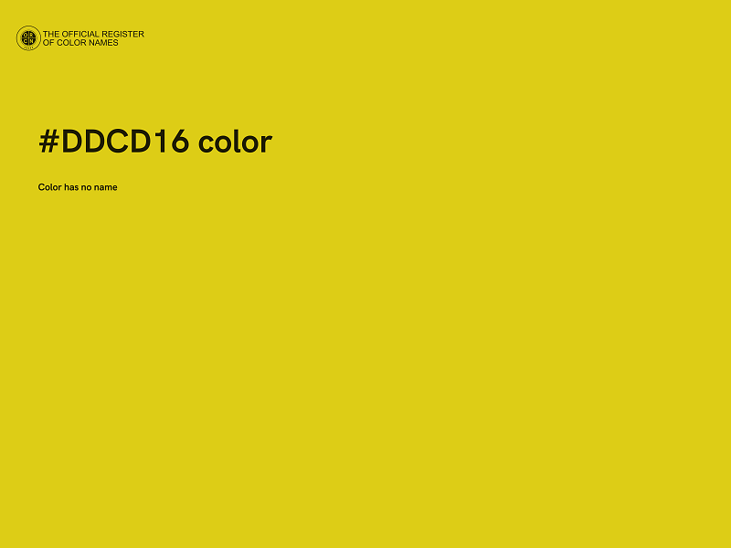 #DDCD16 color image