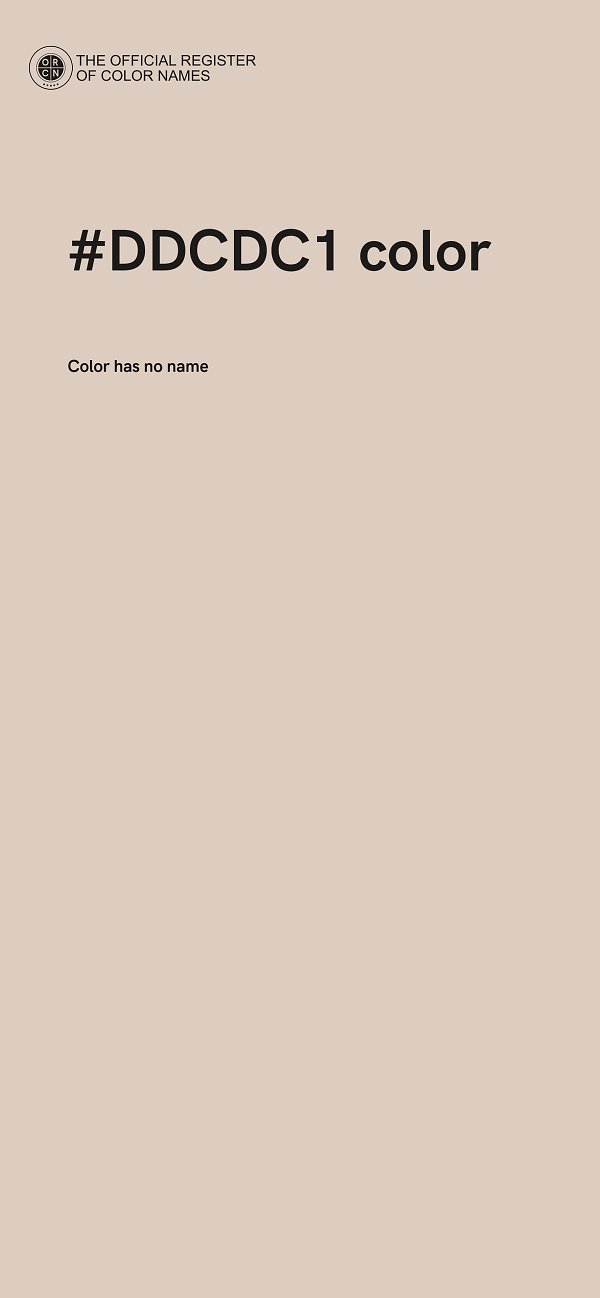 #DDCDC1 color image