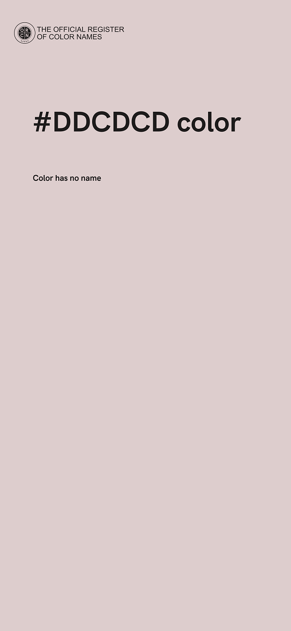 #DDCDCD color image