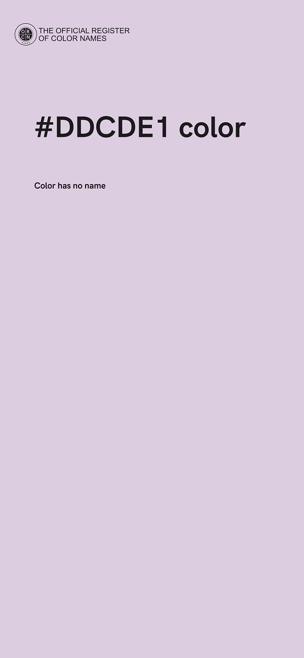 #DDCDE1 color image