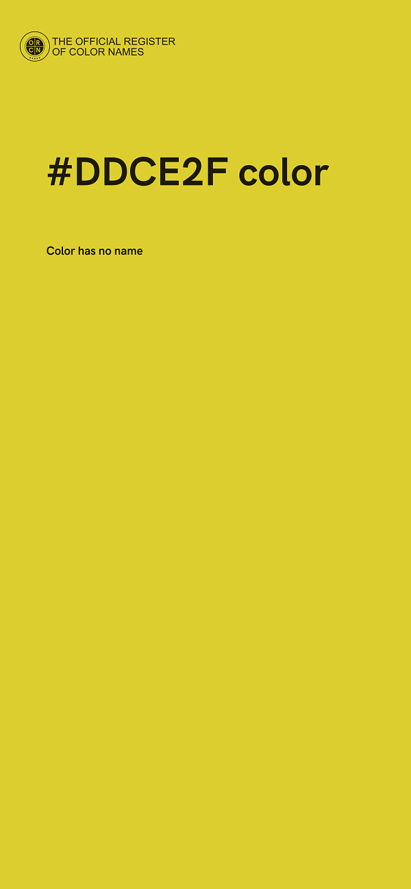 #DDCE2F color image
