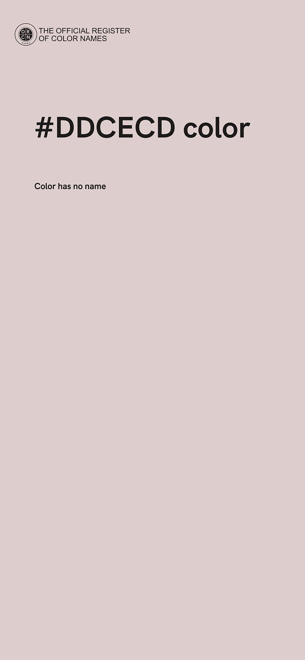 #DDCECD color image