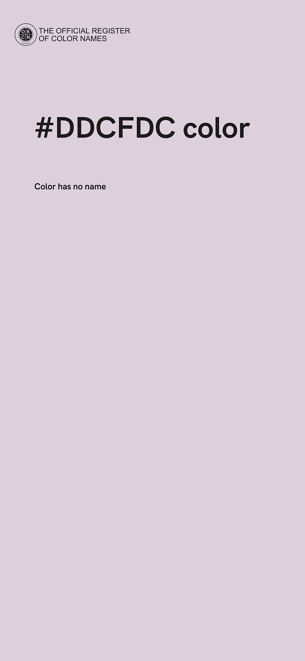 #DDCFDC color image