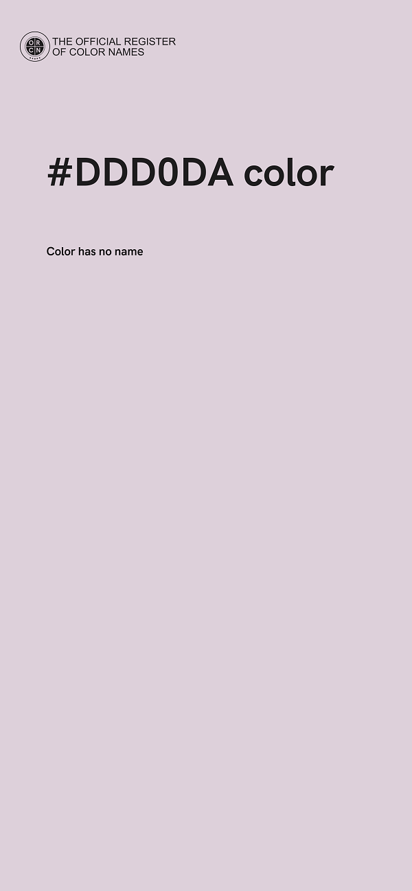 #DDD0DA color image