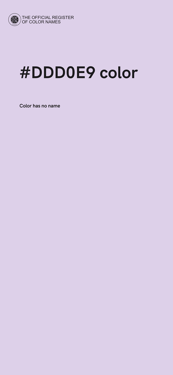 #DDD0E9 color image