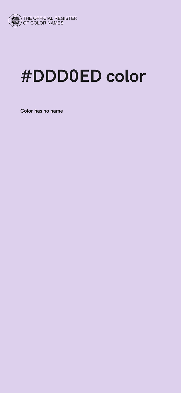 #DDD0ED color image
