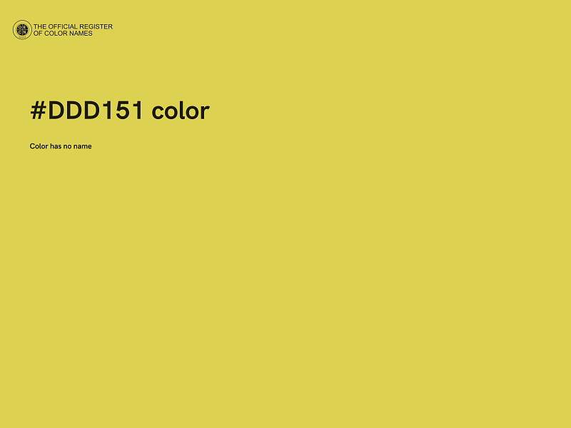 #DDD151 color image