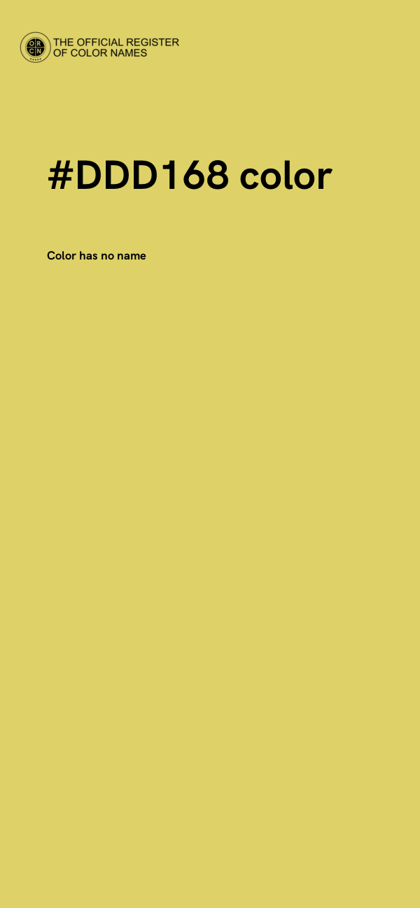 #DDD168 color image