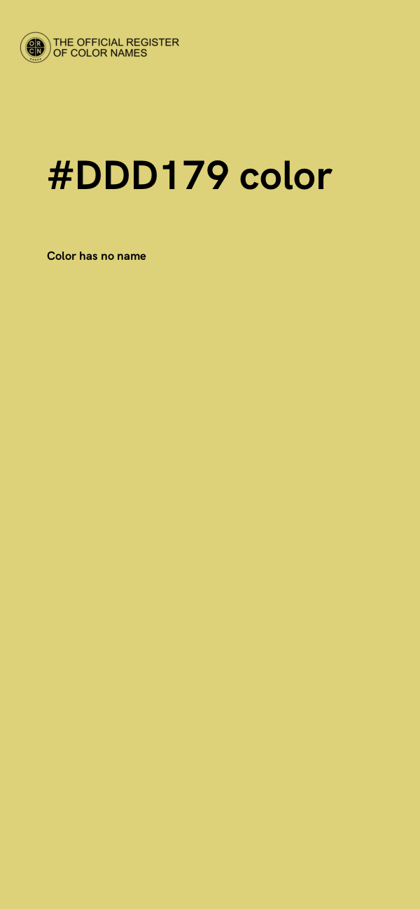 #DDD179 color image