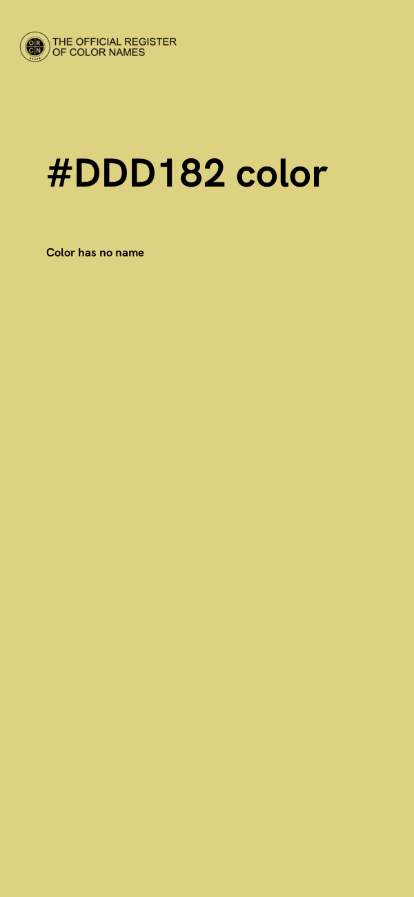 #DDD182 color image