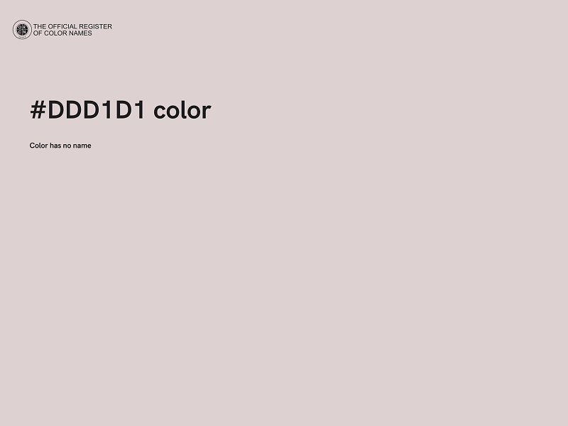 #DDD1D1 color image
